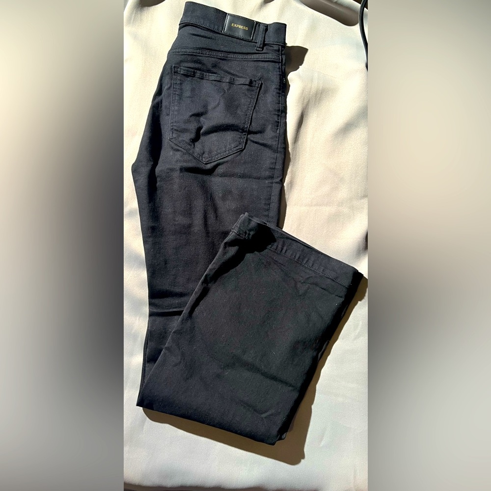 Express Black High Waisted Bootcut Jeans Size 12R